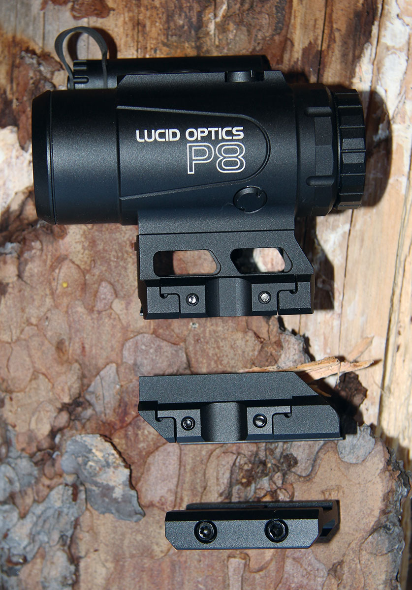 The Lucid P8 comes with three mounting options, including from bottom to top, low, medium and high options. Patrick found that the high mount best suited his needs.